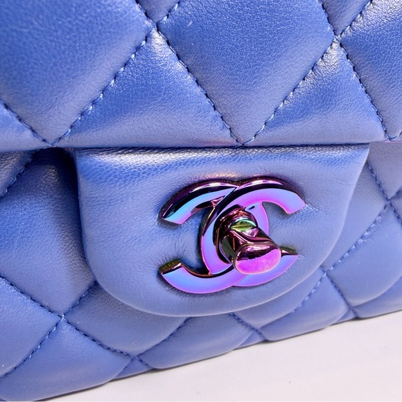 Chanel Medium Rainbow Quilted Double Flap Bag - Picture 15 of 16